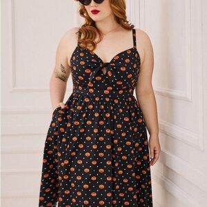 Torrid Retro Sleeveless Pumpkin Dress